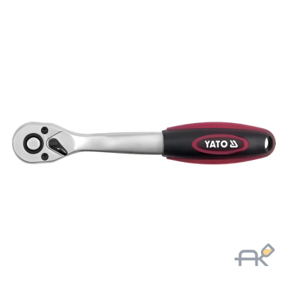 Трещотка с пластмасовой ручкой изогнутая 72зуб(YT-0316)